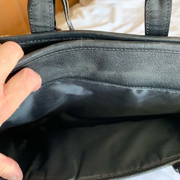 Briefcase Genuine Leather Briefcase, Computer Bag Vintage - Picture 5 of 16